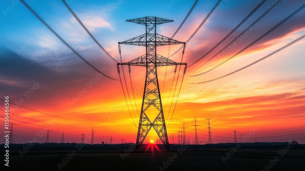 Fototapeta premium The Tower at Sunset