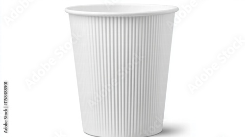 Wallpaper Mural White Ribbed Disposable Cup Torontodigital.ca