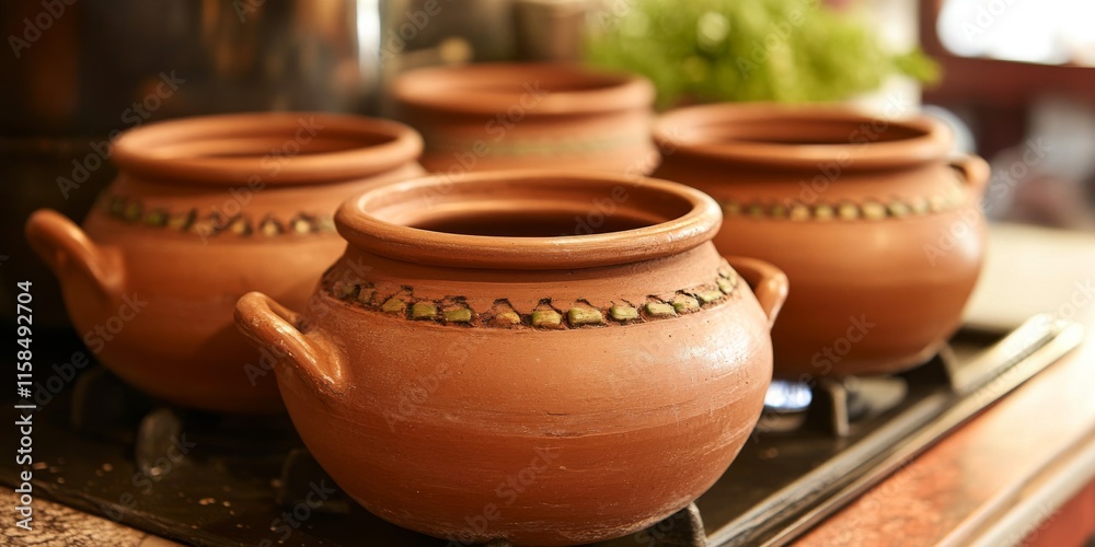 Clay pots for cooking are versatile kitchen tools that enhance flavor. These clay pots are also suitable for gas stove use, making them ideal for various culinary techniques.