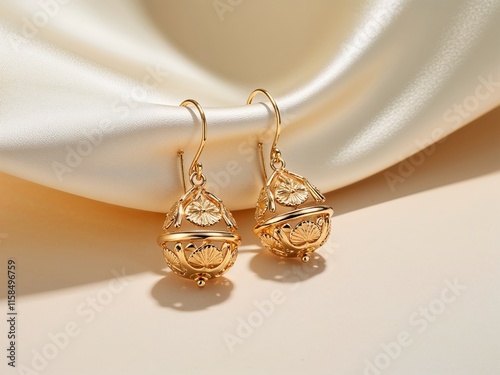 elegant classic gold pair of earrings