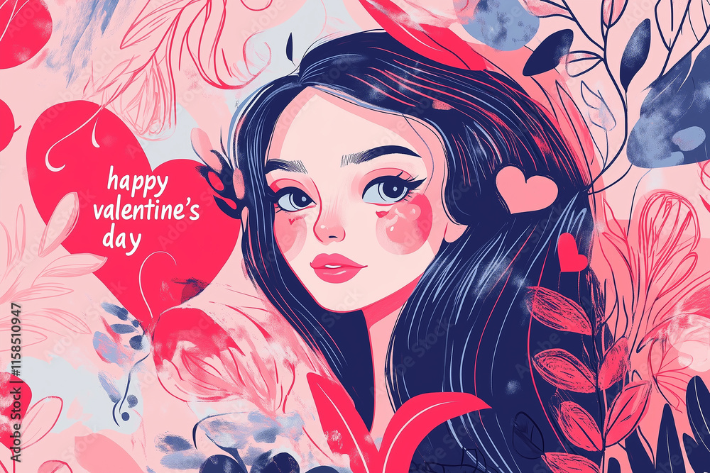 Happy valentine's day background. Generative Ai.
Happy valentine's day background. Generative Ai.