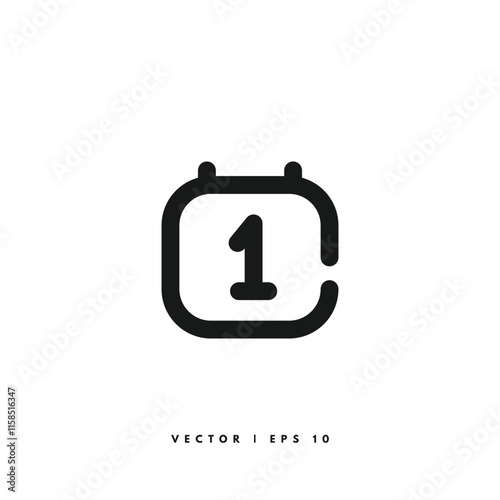 Calendar Icon. Editable Stroke