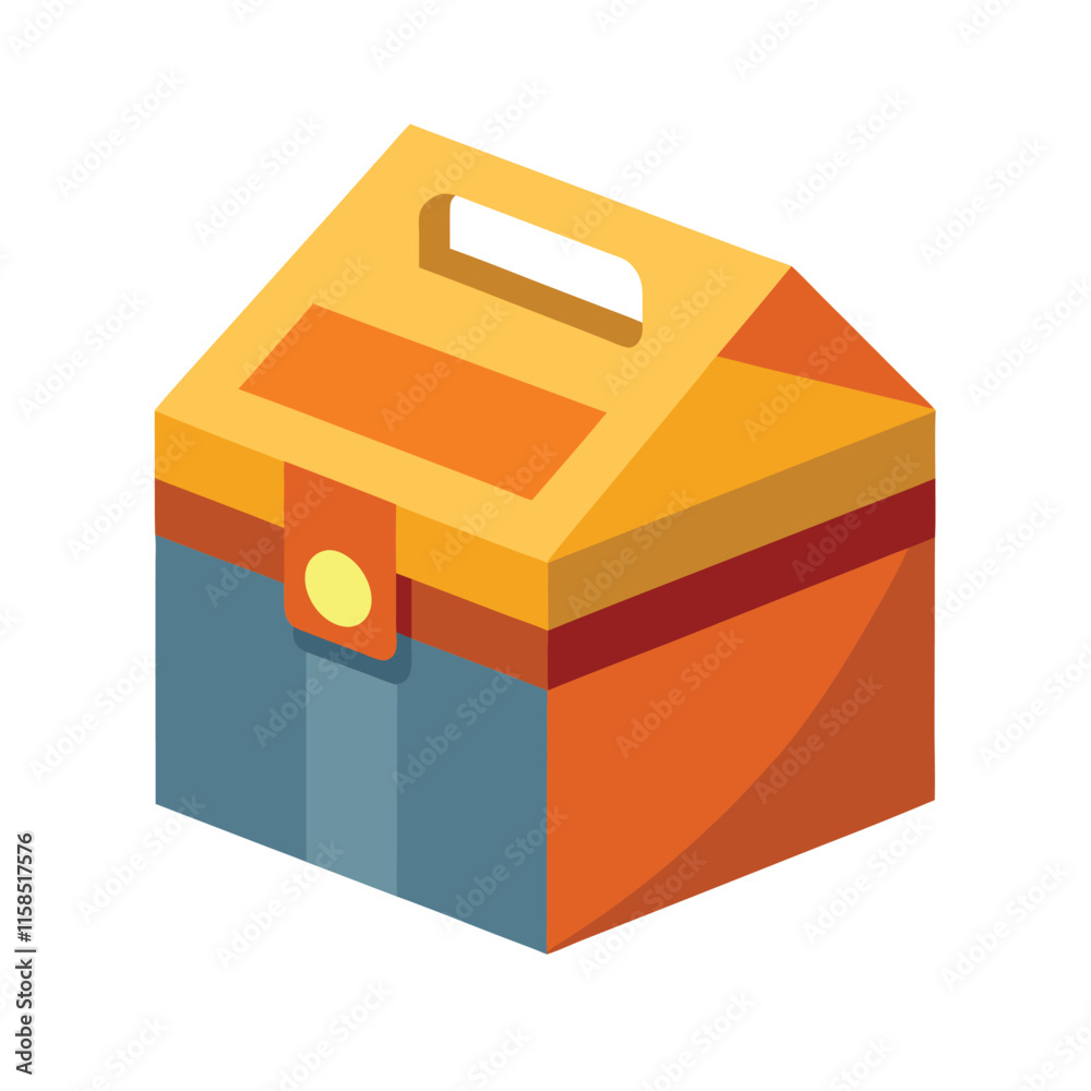 Fototapeta premium Packaging mockup vector illustration on white background