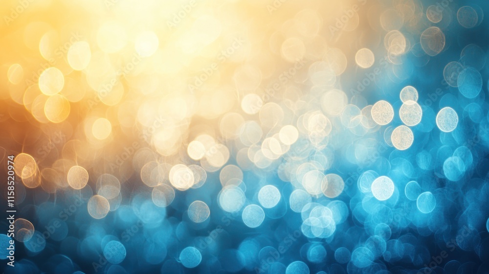 Obraz premium A vibrant bokeh background featuring warm and cool tones, ideal for creative projects.