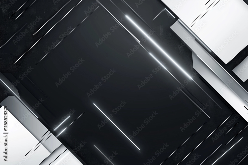 Obraz premium Black white light gray silver modern abstract background