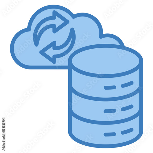 Data Backup Icon Element For Design