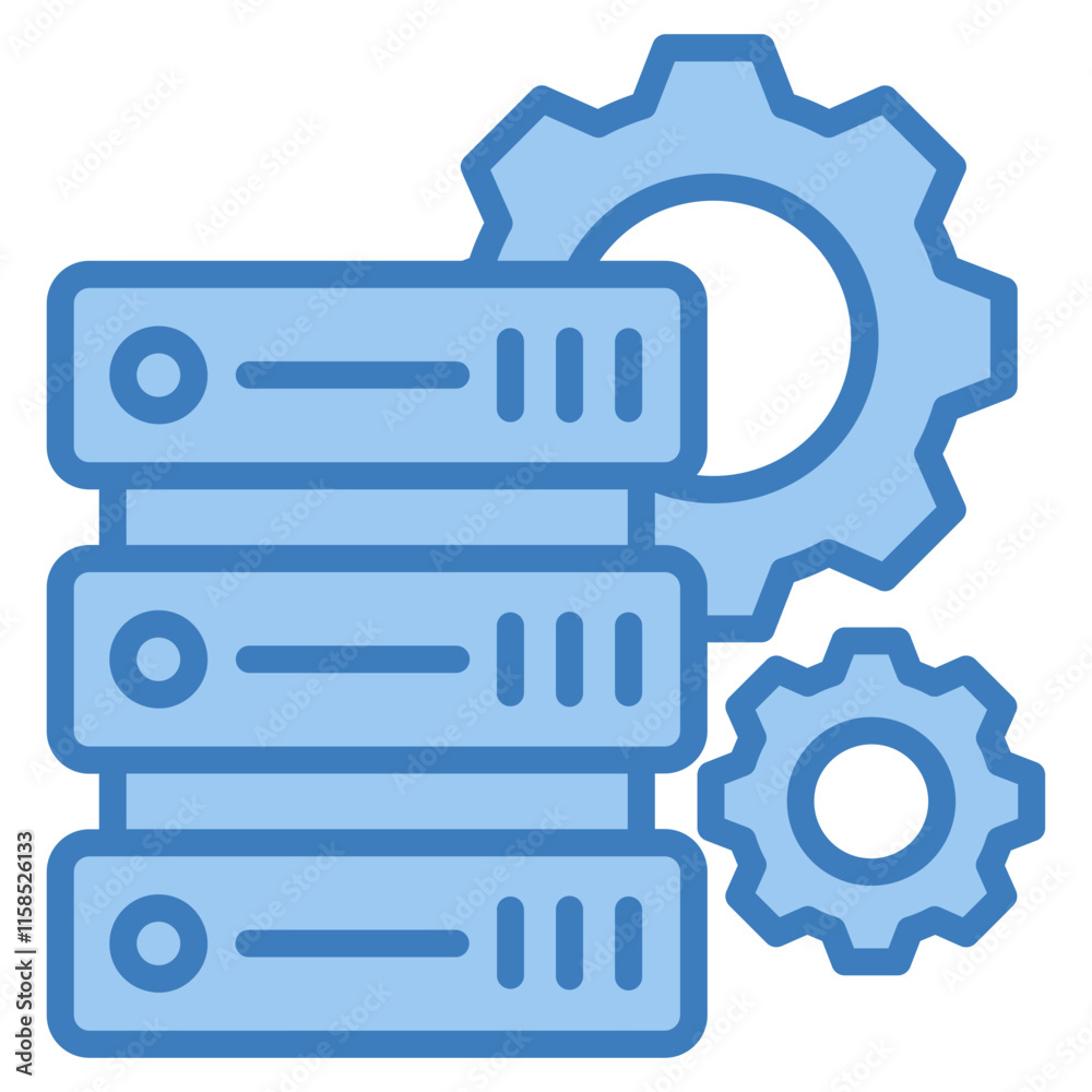 Data Center Icon Element For Design Data Center Icon Element For Design