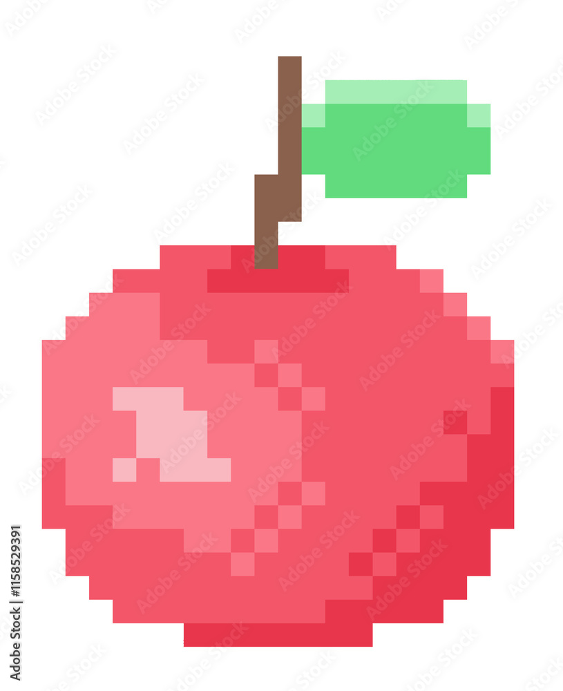Fototapeta premium Pixel Apple