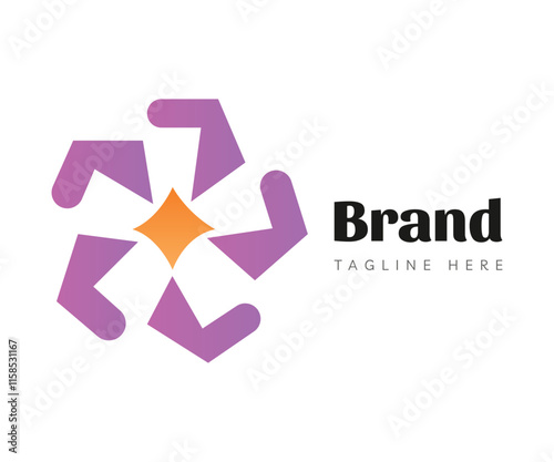 Star logo icon design template elements. Usable for Branding and Business Logos.