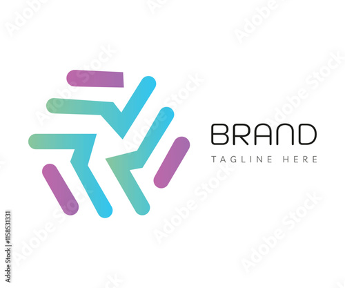 Hexagon logo icon design template elements. Usable for Branding and Business Logos.