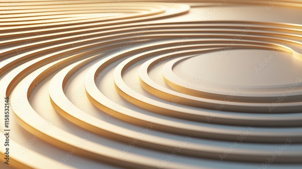 A close-up view of concentric circular patterns on a smooth, reflective surface, illuminated with warm light, creating an elegant and serene atmosphere. A close-up view of concentric circular patterns on a smooth, reflective surface, illuminated with warm light, creating an elegant and serene atmosphere.