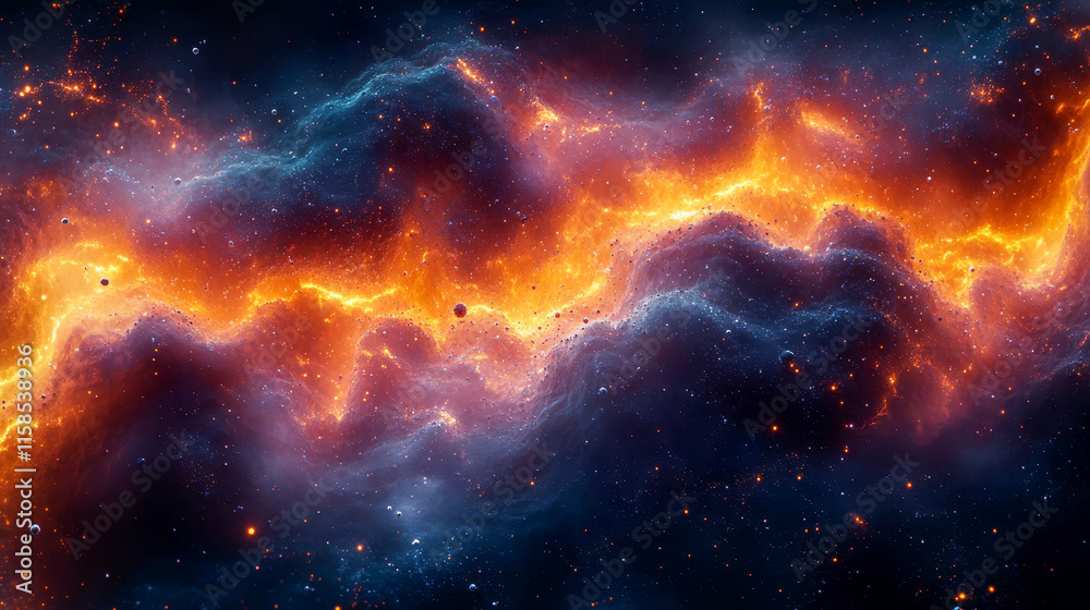 Fototapeta premium Abstract background of merging waves