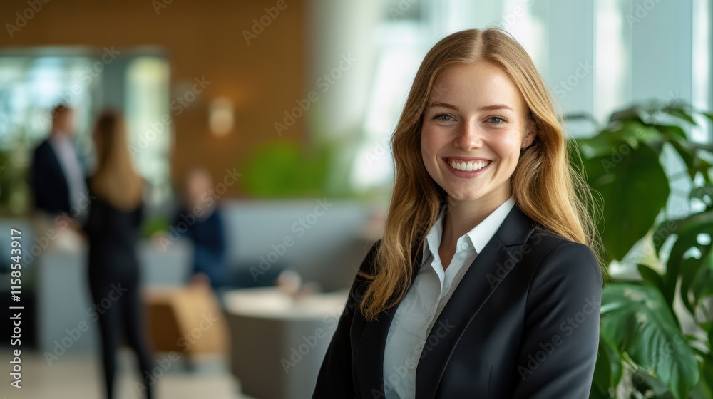 Fototapeta premium The Confident Businesswoman Smiling