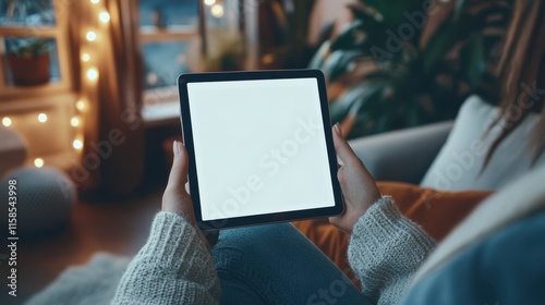 The Tablet in Cozy Setting