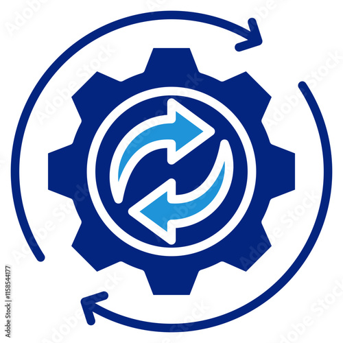 Process Icon Element For Design