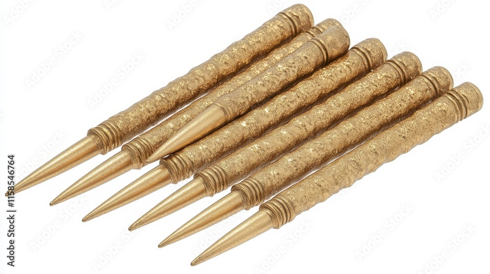A collection of ornate gold pens arranged in a row, showcasing intricate designs and a luxurious finish. A collection of ornate gold pens arranged in a row, showcasing intricate designs and a luxurious finish.