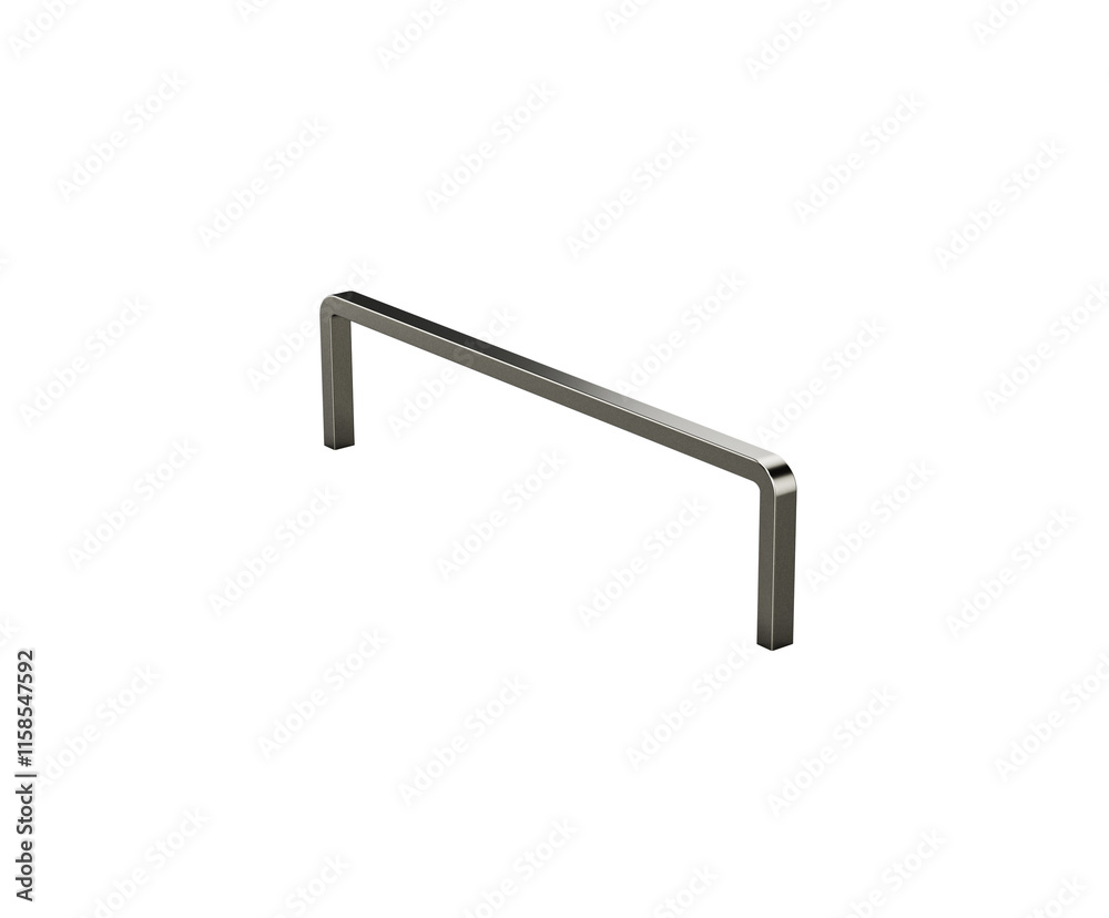 A Metallic Staple Pin In U Shape Designed For Binding Paper 3d Illustration A Metallic Staple Pin In U Shape Designed For Binding Paper 3d Illustration