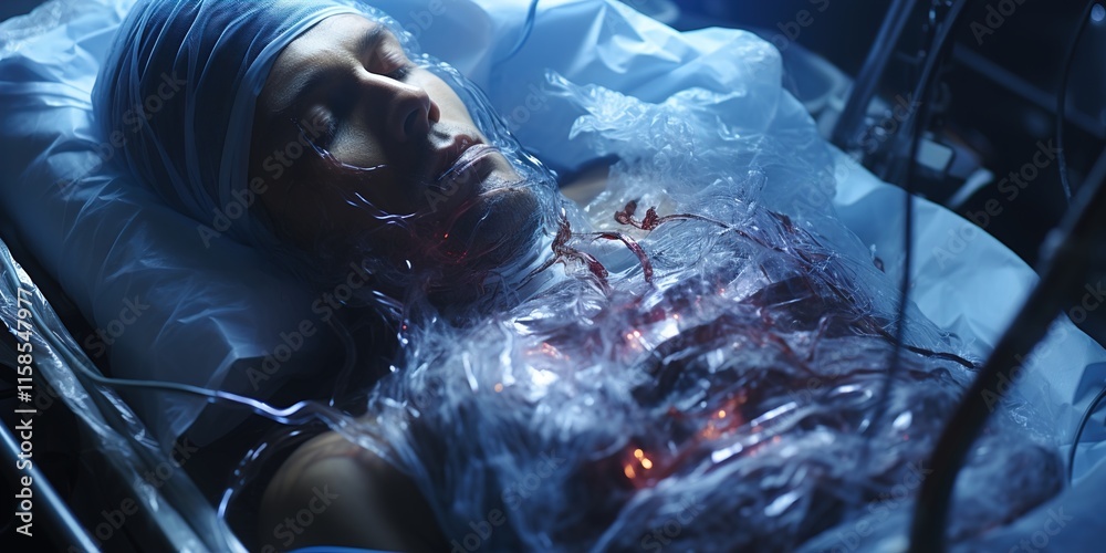 Fototapeta premium person in the water