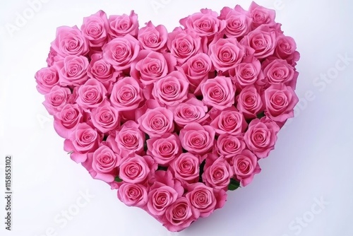 Rose In Love Shape