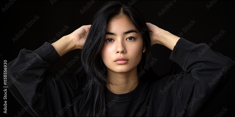 Naklejka premium portrait of a woman with headache