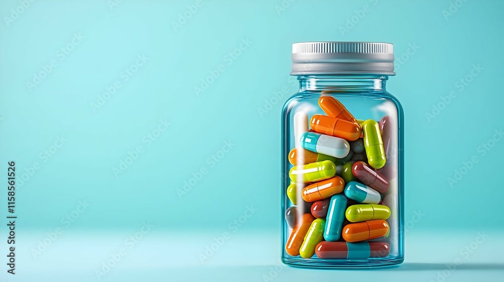 Transparent bottle, empty label, vibrant liquid, minimalist design, suitable for branding, versatile for various beverages or products