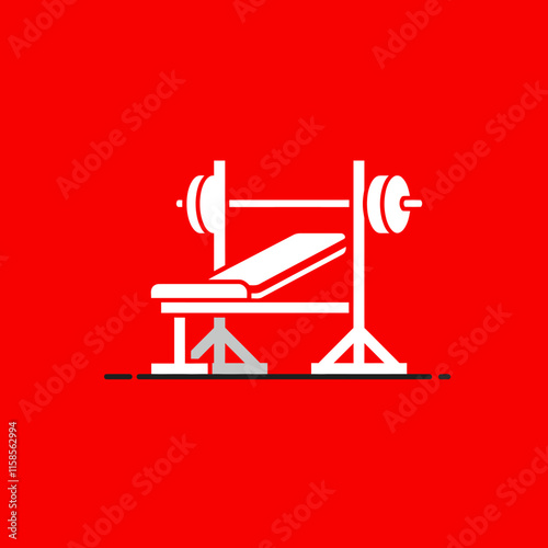 Muscular bodybuilders and fitness vector logos.