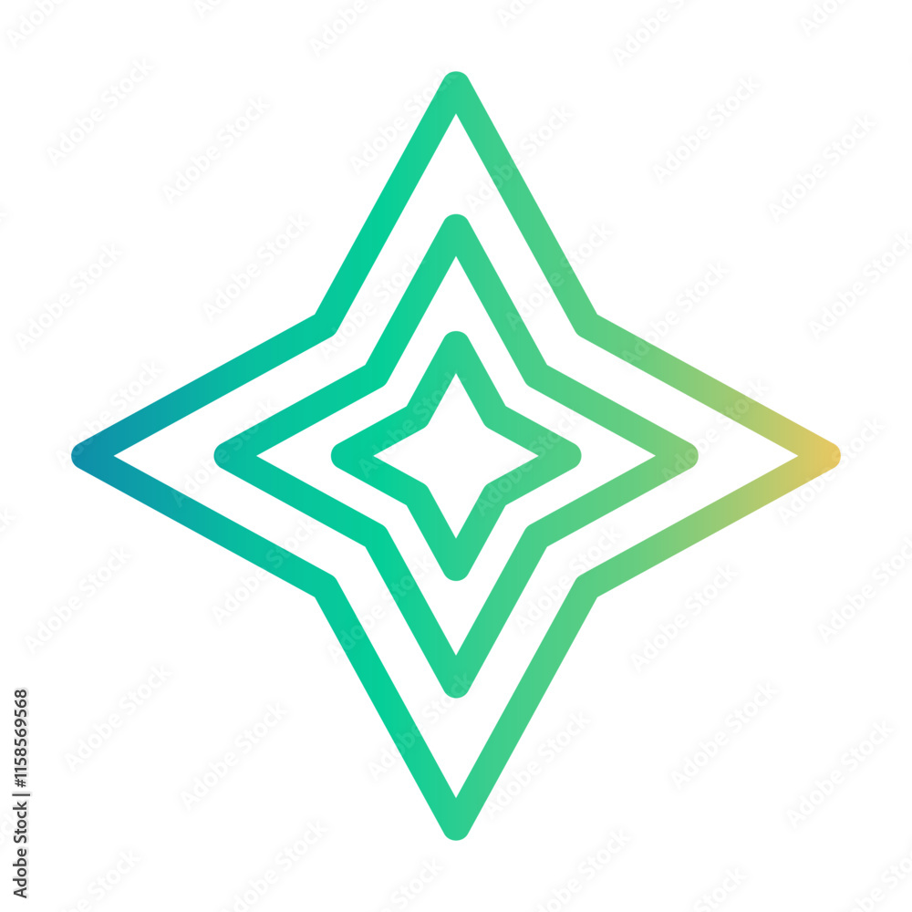 star Line Gradient Icon star Line Gradient Icon