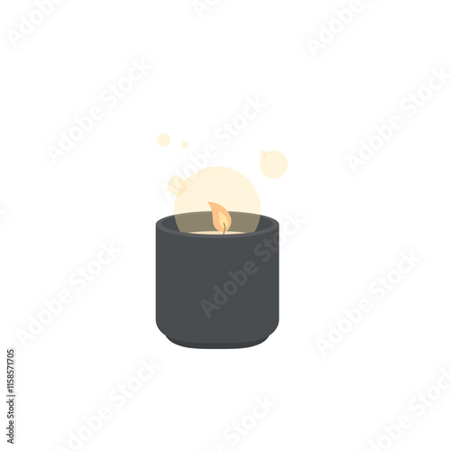 Relaxation Candle Illustration