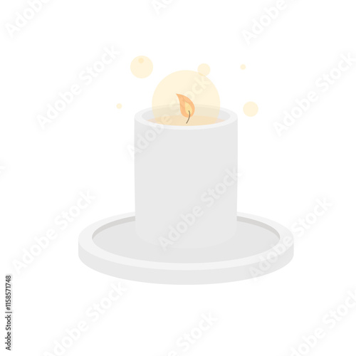Relaxation Candle Illustration