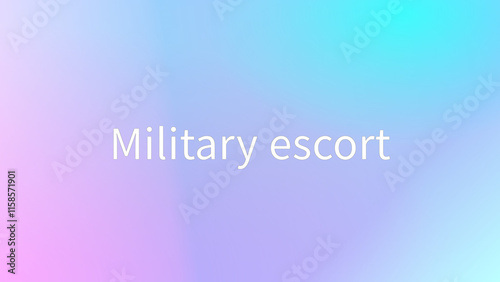 Military escort のグラデーション背景イラスト