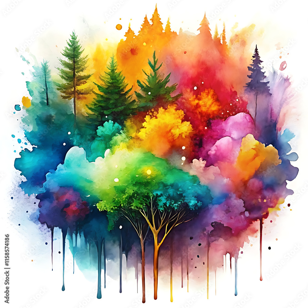 Fototapeta premium abstract watercolor background