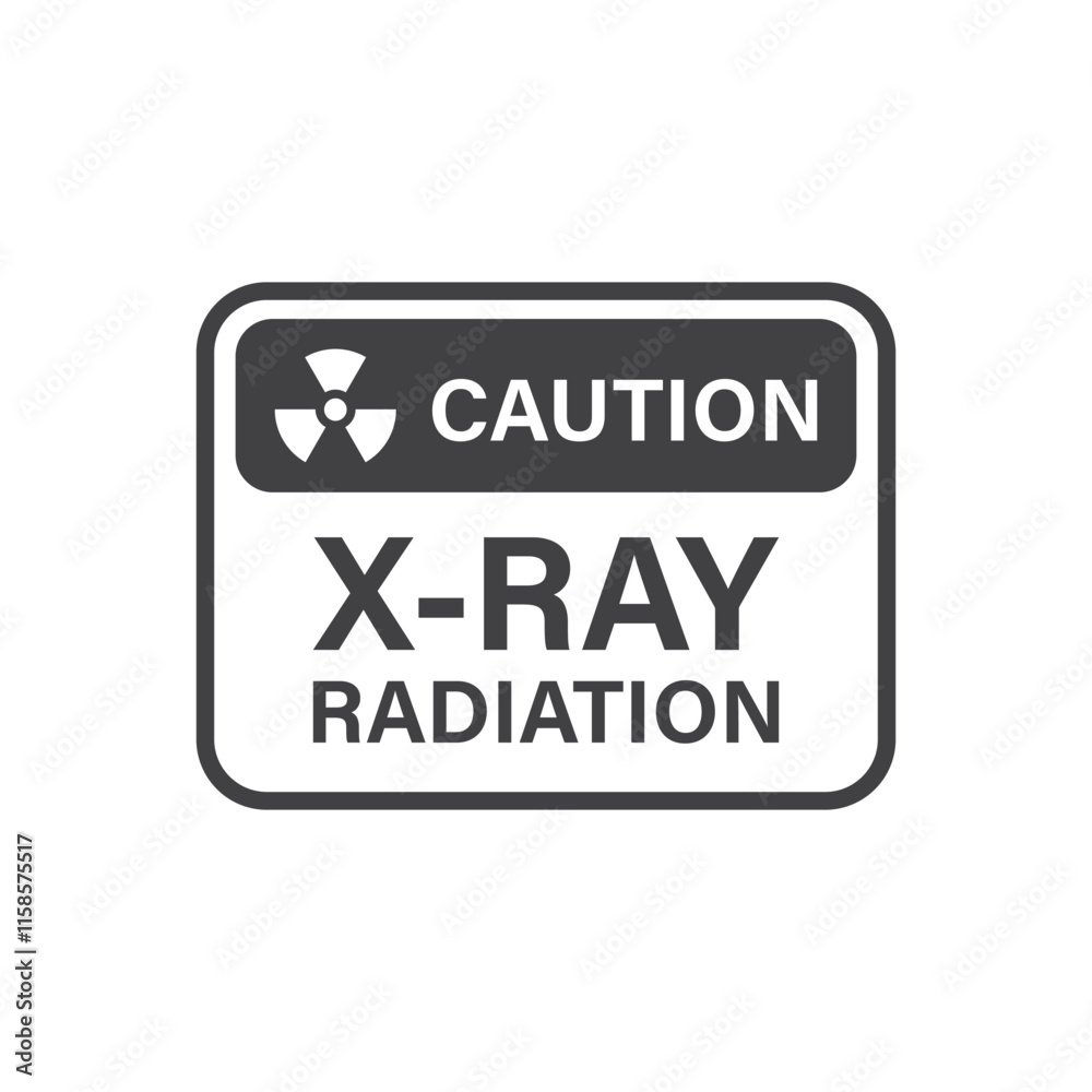 Radioactive material warning icon in flat style. Radiation danger vector illustration on isolated background. Caution sign business concept. Radioactive material warning icon in flat style. Radiation danger vector illustration on isolated background. Caution sign business concept.
