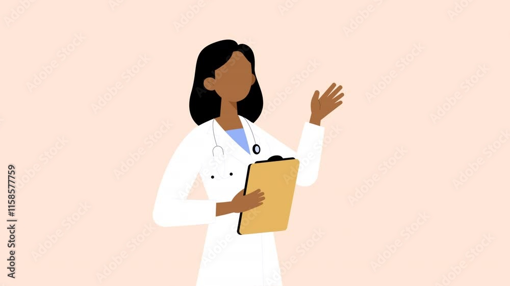 2D Doctor Cartoon Animation