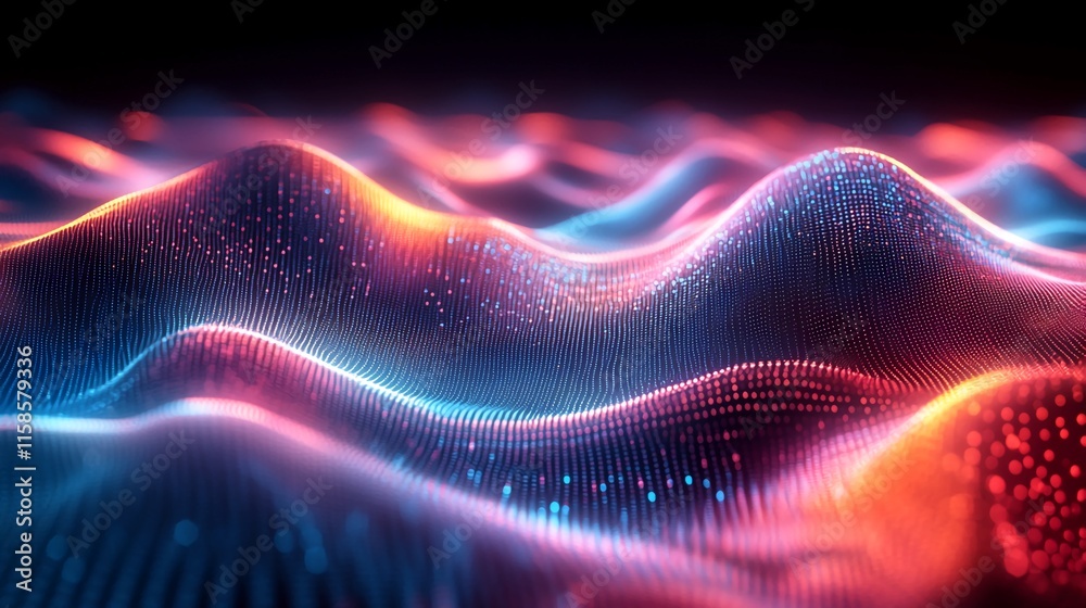 An_abstract_futurist_dark_background_with_ond An_abstract_futurist_dark_background_with_ond