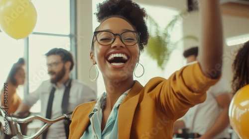 The Joyful Woman at Celebration