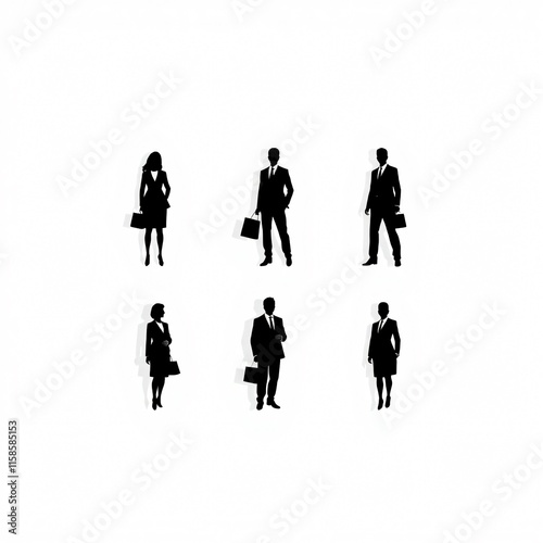 Silhouettes of Business People