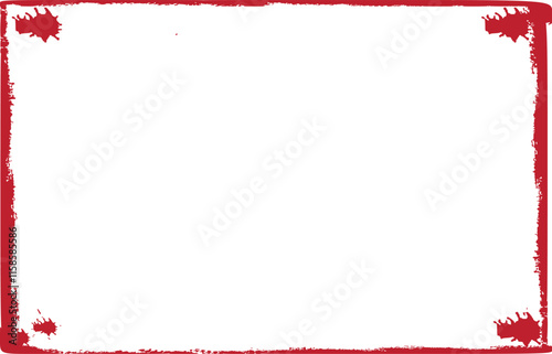 Vector grunge border, grunge border brush, grunge border edge, square grunge border