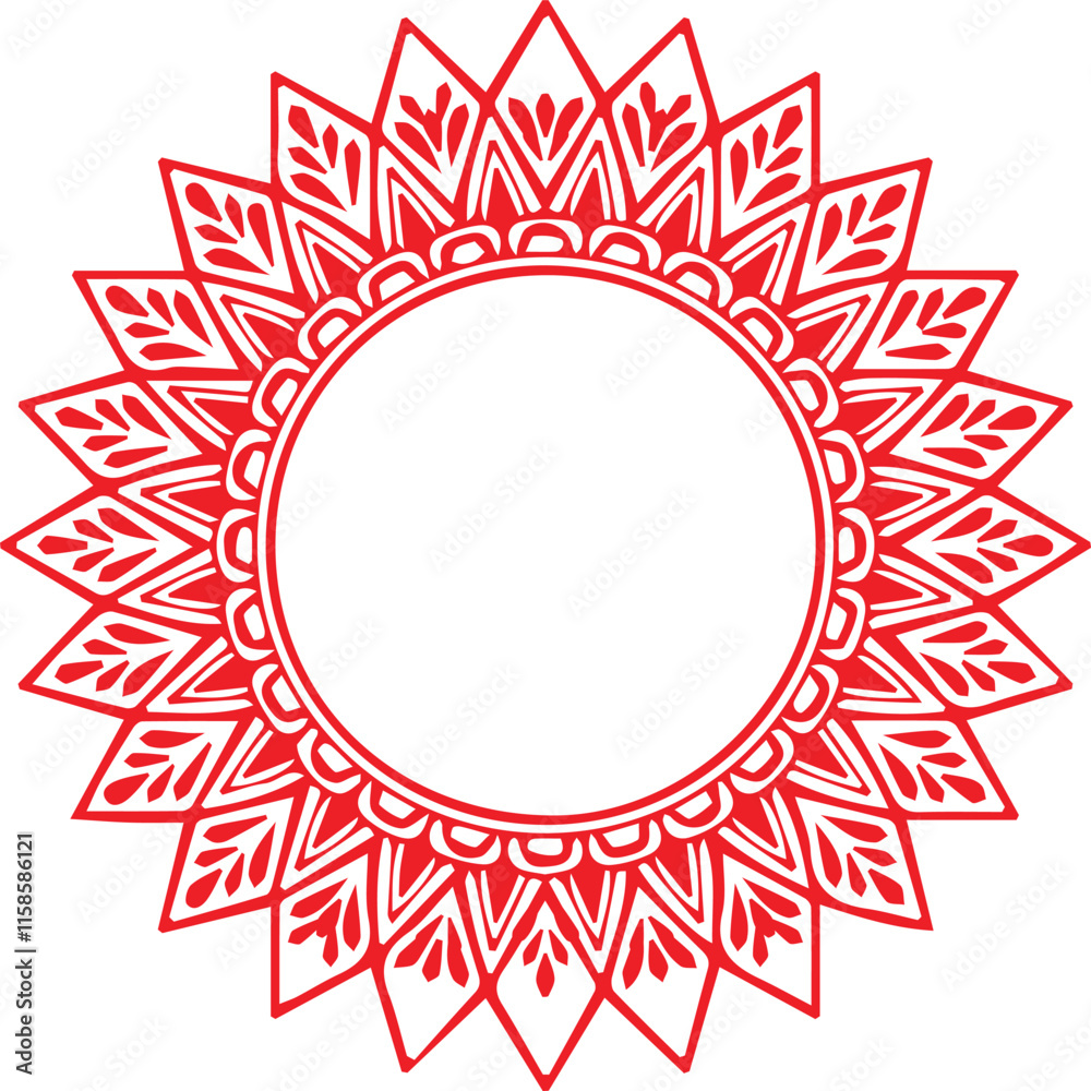 Beautiful flower art and mandala vector design Beautiful flower art and mandala vector design