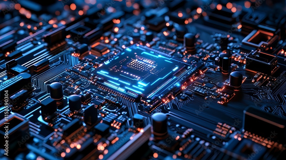 Abstract Modern Futuristic Technology Circuit Board Abstract Modern Futuristic Technology Circuit Board