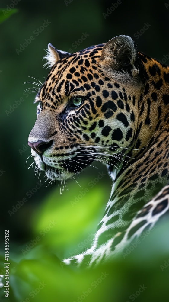Obraz premium Close-Up of a Majestic Leopard