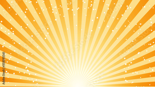 Glittering gold radiation Background illustration.