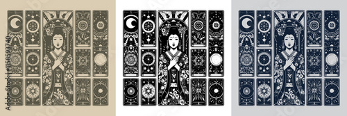 geisha tattoo design inspired by japanese folklore