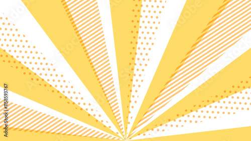 Pop yelloiw radiation Background illustration.