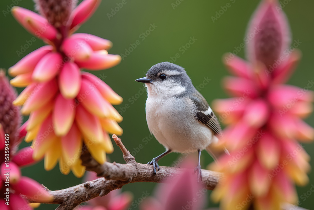 Bird perched in a garden. Bird perched in a garden.