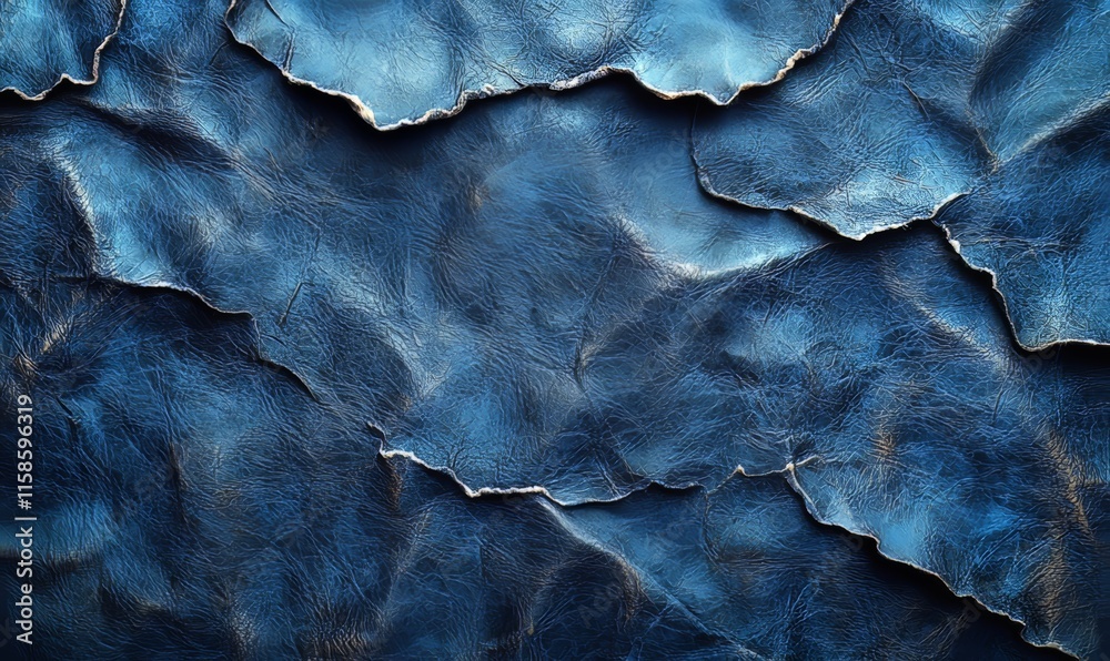 Naklejka premium Vintage-style blue background with a marbled, textured grunge effect.