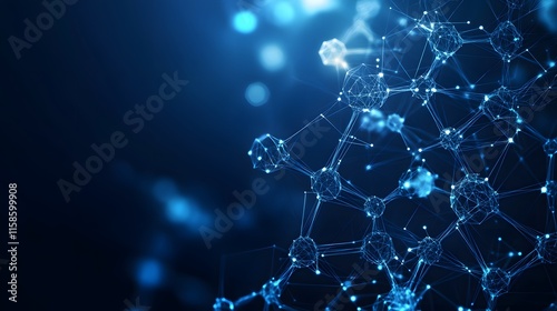 Abstract Futuristic Molecular Structure