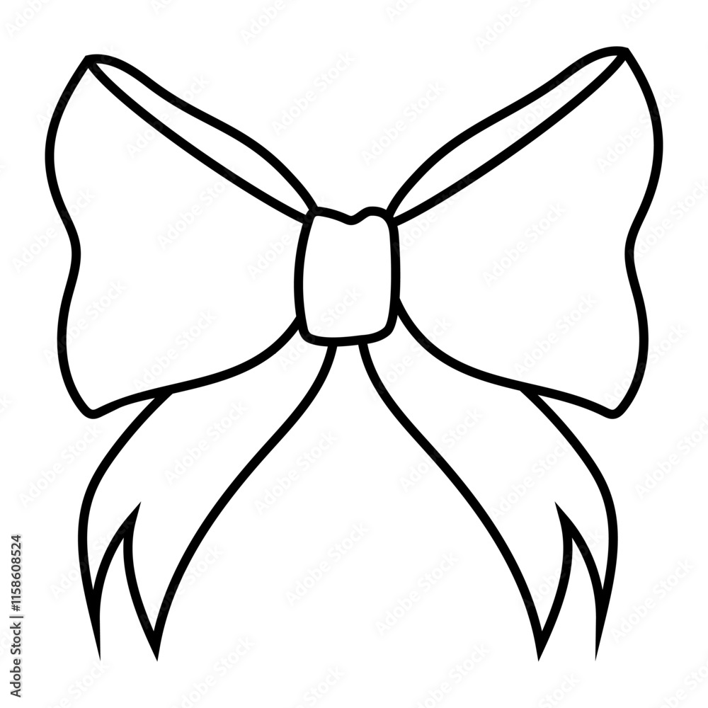 Ribbon bow icon vector. Bow illustration sign. Hair bow symbol. Ribbon logo. Ribbon bow icon vector. Bow illustration sign. Hair bow symbol. Ribbon logo.