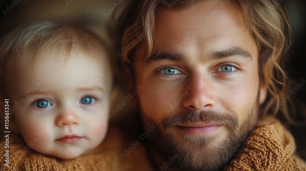 Capturing the Joyful Bond Between Father and Child in a Portrait Capturing the Joyful Bond Between Father and Child in a Portrait