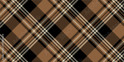 Plaid Gingham, Plaid pattern, seamless Gingham pattern, check textile. Seamless fabric. Seamless gingham, in peach fuzz shades, texture effect. Hand drawn designs for projects, fabrics, decorations or