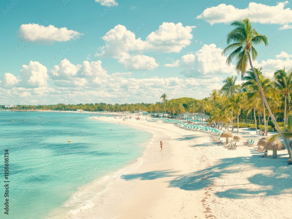 A serene tropical beach scene with palm trees under a pastel sky, showcasing a peaceful ambiance and inviting turquoise waters. A serene tropical beach scene with palm trees under a pastel sky, showcasing a peaceful ambiance and inviting turquoise waters.